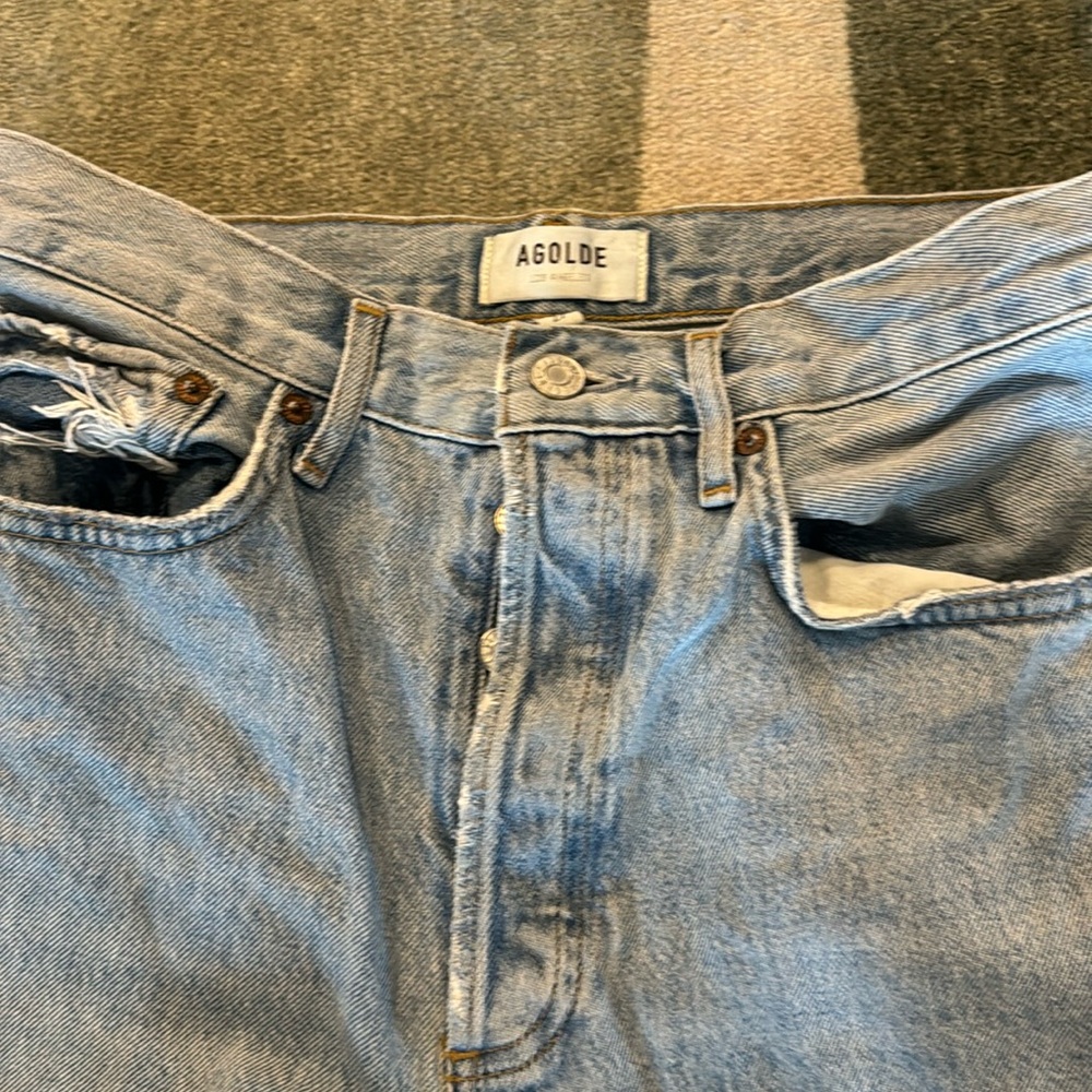 Agolde blue size 27 high rise Jean - 90s Jean